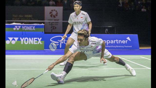Foto: Lewat Laga Alot Dua Gim, Bagas/Fikri Harus Puas Jadi Runner-up Swiss Open 2024 setelah Ditaklukkan Wakil Inggris