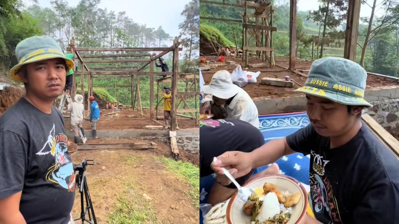 Dodit Mulyanto Bangun Rumah Jawa Kuno
