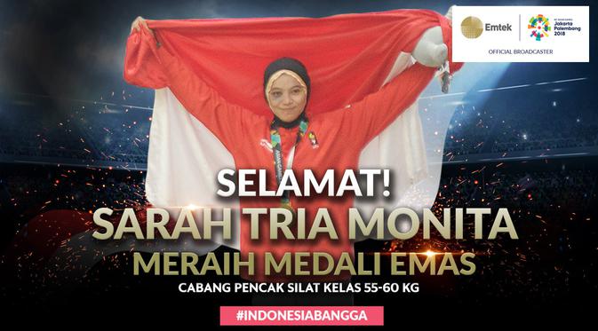 Mengenal Lebih Dekat Atlet Pencak Silat Peraih Emas Asian Games 2018 Sarah Tria Monita Asian Games Bola Com