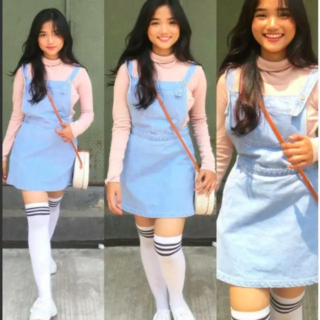 5 Potret Fuji Saat Berambut Panjang