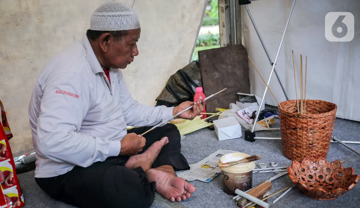 Festival Ekonomi Sirkular 2023 yang mempertemukan pegiat usaha hijau ini digelar pada 26-27 Juli 2023. (Liputan6.com/Faizal Fanani)