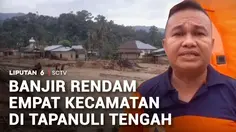 Banjir Rendam Empat Kecamatan di Tapanuli Tengah