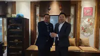 Duta Besar Republik Indonesia untuk Republik Korea Gandi Sulistiyanto melakukan pertemuan dengan Menteri Pertanahan, Infrastruktur dan Transportasi Korea Selatan Won Heeryong pada Rabu (22/2/2023). (Dok. KBRI Seoul)