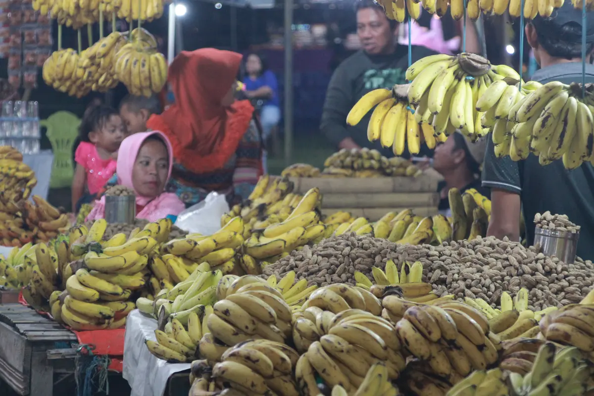 Pedagang pisang di Gorontalo