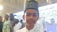 Zahran Auzan, tahfiz asal Langkat, Sumut juara 2 MHQ atau Tahfiz Internasional di Arab Saudi. (Foto: Kemenag/Liputan6.com)