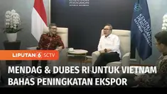 Menteri Perdagangan Zulkifli Hasan menerima kunjungan Duta Besar Indonesia untuk Vietnam. Keduanya membahas sejumlah  langkah dan strategi untuk meningkatkan produk ekspor, agar mampu bersaing di kancah internasional.