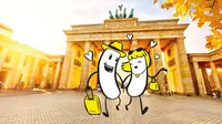 Scoot, maskapai penerbangan bertarif rendah Singapore Airlines (SIA) meluncurkan penerbangan barunya ke Berlin dengan harga Rp 3,6 juta. (Liputan6.com/Pool/Scoot)