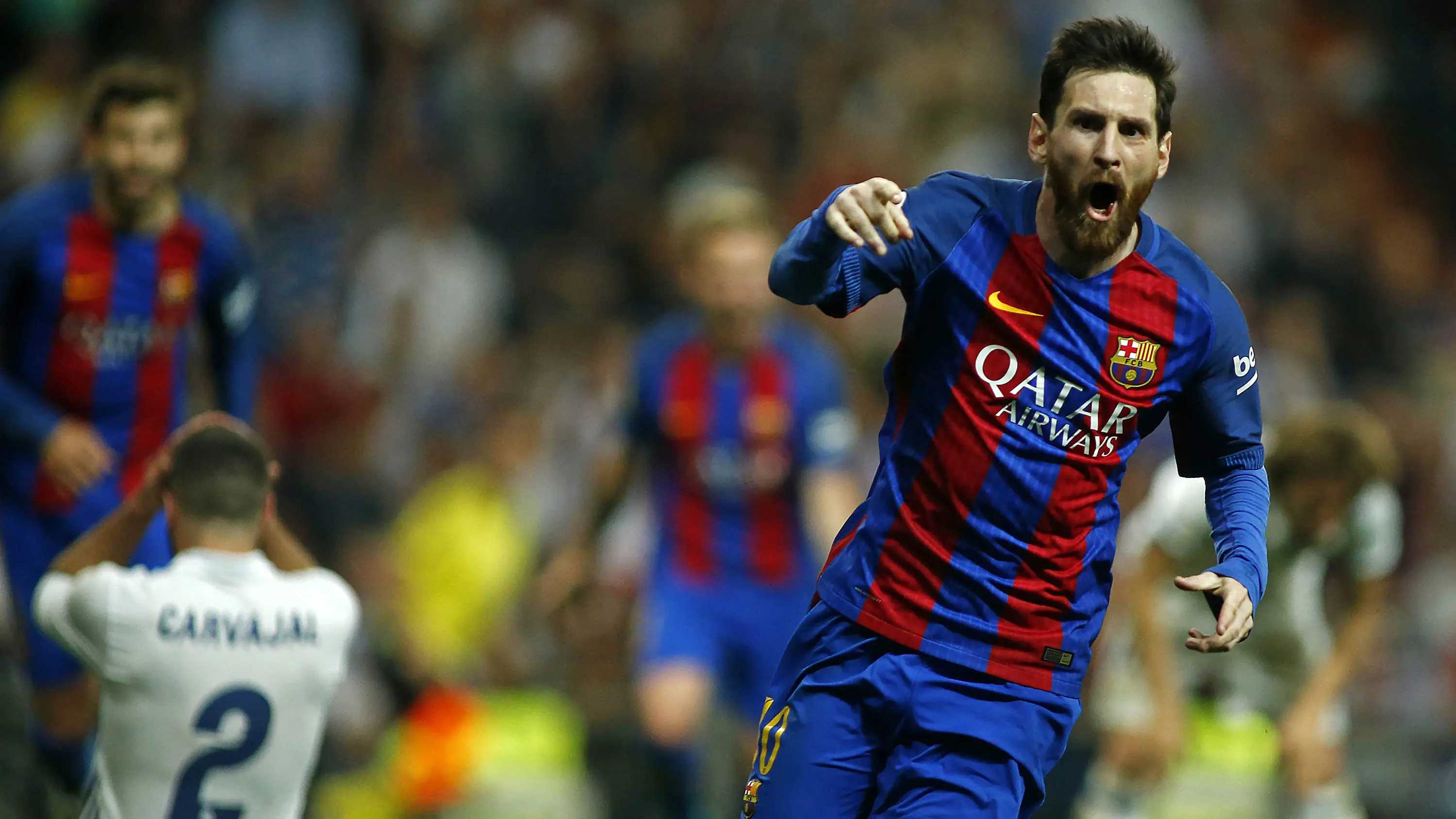3. Lionel Messi (Barcelona) - 626 juta poundsterling. (AFP/Oscar Del Pozo)