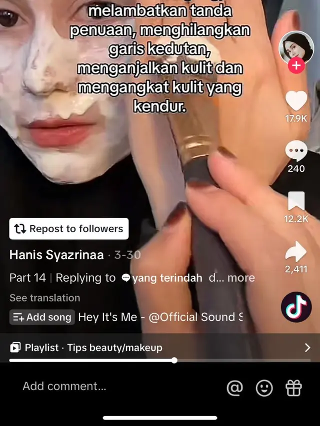 Manfaat Masker Tepung Beras.