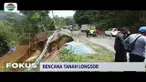 Kondisi ini sangat membahayakan para pengguna jalan karena bisa terjadi longsor susulan dan kendaraan menjadi korbannya.