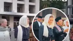 Putri Mahkota Victoria dari Swedia melakukan kunjungan kenegaraan ke Masjid Istiqlal, Jakarta Pusat, pada Jumat (4/9/2026). Kedatangan putri mahkota Kerajaan Swedia ini disambut langsung oleh Menteri Agama Republik Indonesia, Nasaruddin Umar.