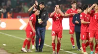 Pelatih Timnas Vietnam, Kim Sang-sik merayakan kemenangan 1-0 atas Timnas Indonesia di Grup B Piala AFF 2024. Kemenangan itu diraih di Phu Tho Provincial Stadium, Viet Tri, Minggu (15/12/2024). (Dok. VFF)