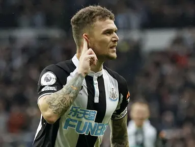 Newcastle United meraih poin penuh saat menjamu Aston Villa pada laga pekan ke-25 Liga Inggris di Stadion St. James' Park, Minggu (13/2/2022). (Owen Humphreys/PA via AP)