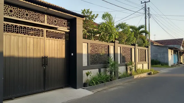 Model Pagar Rumah untuk Pemilik yang Sering Bepergian