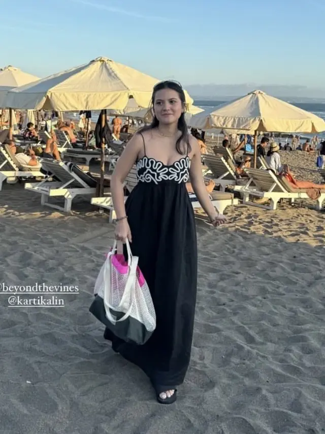 Marsha Aruan saat Liburan di Bali. [@aruanmarsha]