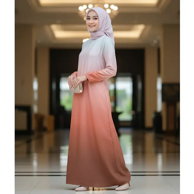 Model Gamis Corak Terbaru