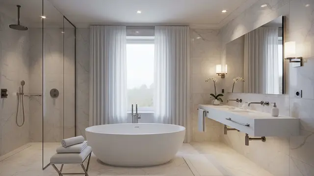 Inspirasi Kamar Mandi Kecil ala Hotel/AI Generated