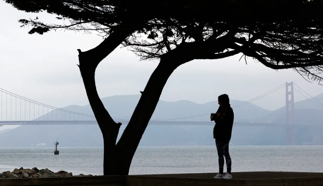 Warga diimbau tetap berada di dalam rumah dan menutup jendela. (Jessica Christian/San Francisco Chronicle via AP)