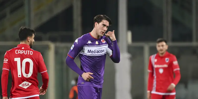 Vlahovic Cetak Gol, Fiorentina Bungkam Sampdoria 3-1