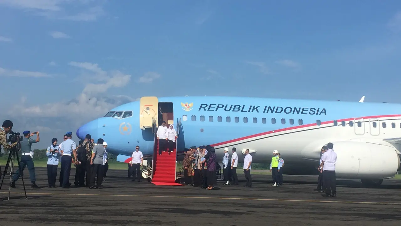 Jokowi dan rombongan bertolak dari Pangkalan Udara TNI AU Halim Perdanakusuma, Jakarta Timur.
