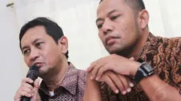 Pristono melalui kuasa hukumnya, mengungkapkan kekecewaannya kepada Pemprov DKI yang kini dipimpin oleh Jokowi, Rabu (21/5/14). (Liputan6.com/Faizal Fanani)