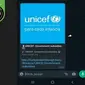Situs palsu yang mencatut nama United Nations Children's Fund, atau Dana Anak Perserikatan Bangsa-Bangsa (UNICEF).