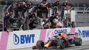 Hingga putaran ke-71, Verstappen tetap memimpin balapan dan keluar sebagai pemenang di GP Styria 2021. (Foto: AP/PoolDarko Vojinovic)