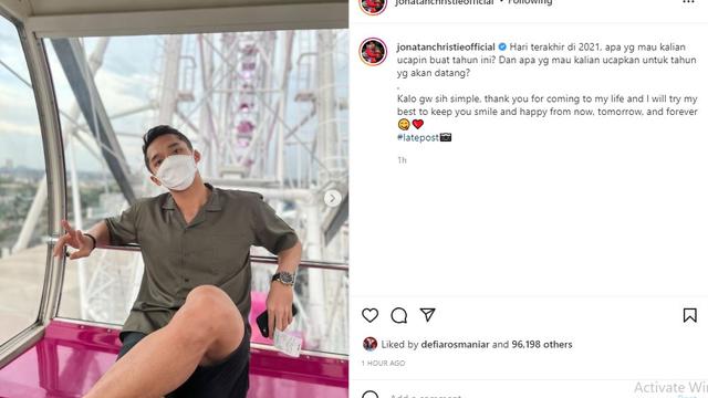 Jonatan Christie (Foto: Instagram/@jonatanchristieofficial)