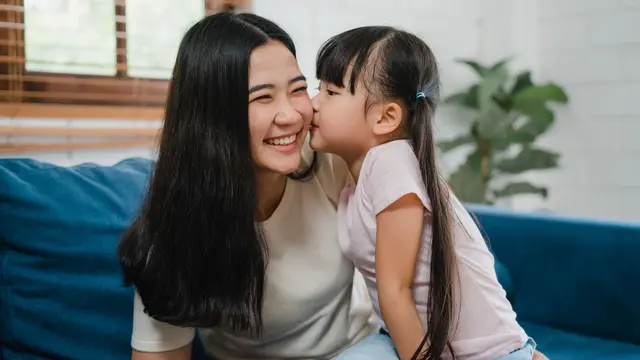 Ilustrasi ibu bahagia