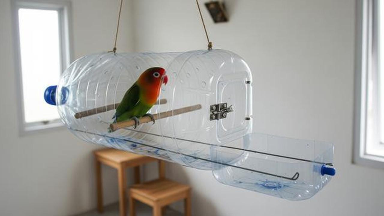 8 Desain Kandang Lovebird dari Botol Bekas, Kreatif dan Hemat Biaya