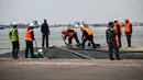 Latihan Bersama (Latma) ini bertujuan untuk mendukung agenda kebijakan luar negeri Indonesia dalam menghadapi konflik antara negara-negara berpengaruh di dunia. (JUNI KRISWANTO/AFP)
