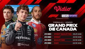 Nonton Live Streaming F1 GP du Canada 2026 di Vidio