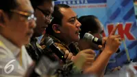 Ketua DPP Nasdem Taufik Basari saat menghadiri diskusi bertajuk "Setahun Nawacita Jokowi" Jakarta, Sabtu, (17/10). (Liputan6.com/Johan Tallo)