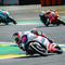 Veda Ega Pratama saat beraksi dalam sesi latihan bebas dan latihan Moto3 Prancis 2026 di Sirkuit Bugatti, Le Mans, Prancis. (Dok. Honda Team Asia)