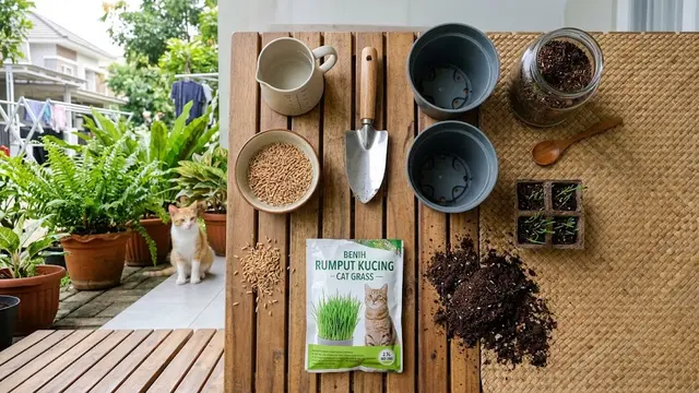 Cara Menanam Rumput Kucing di Wadah Kecil untuk Hewan Peliharaan
