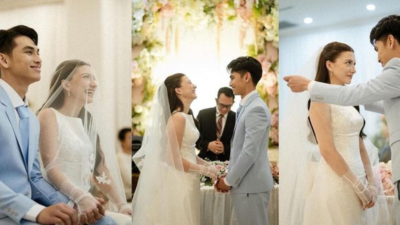 10 Momen Pernikahan Cassandra Lee & Ryuken Lie yang Intimate di Gereja, Resepsi Terpaksa Ditunda