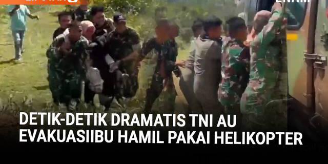 Momen Dramatis TNI AU Pakai Helikopter Evakuasi Ibu Hamil Terdampak Bencana Aceh