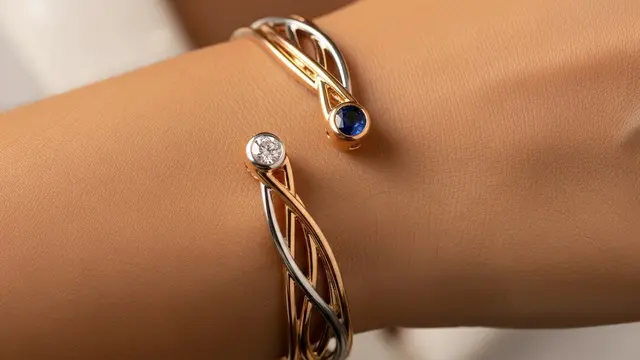 Model Gelang Emas Cuff Tebal