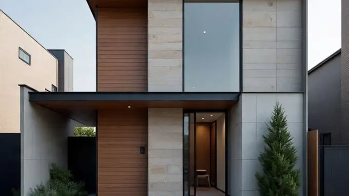 Ilustrasi Rumah Sederhana Hemat Biaya di Lahan Terbatas (Sumber Gambar: Meta AI)