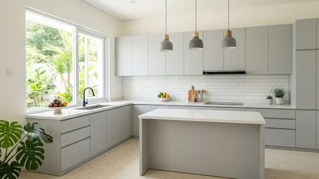 Warna Kitchen Set yang Bikin Dapur Terasa Lebih Luas dan Nyaman (AI Generated)
