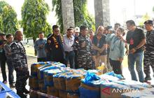 TNI AL Gagalkan Penyelundupan 1,4 Ton Sianida dari Filipina di Bitung
