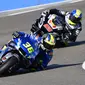 Joan Mir saat mengikuti lomba MotoGP Jerez, Minggu (20/7/2020). (JAVIER SORIANO / AFP)