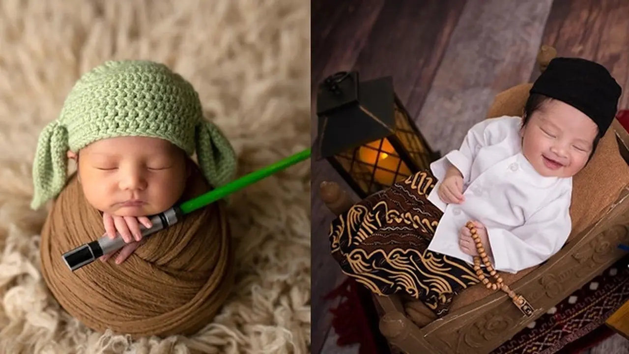 Gaya 6 Anak Selebriti saat Pemotretan Baby Born, Lucu dan Menggemaskan