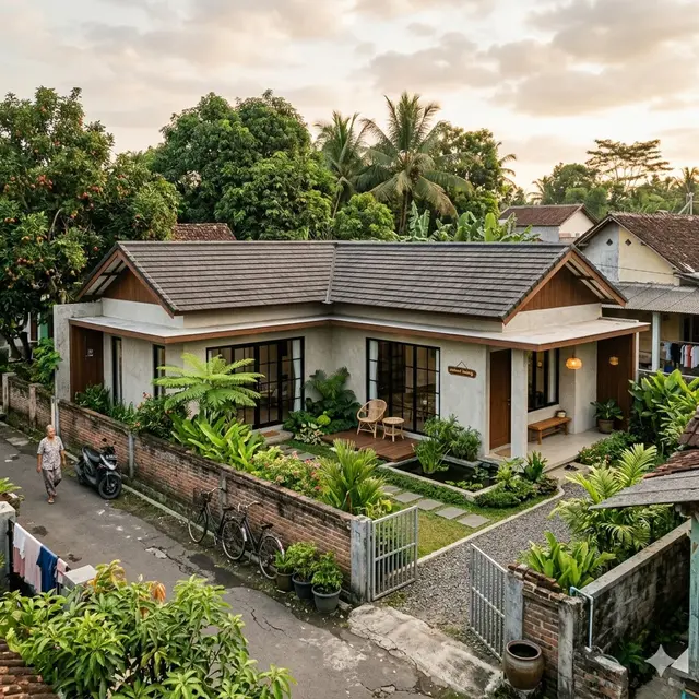 Model Rumah Minimalis 1 Lantai di Kampung