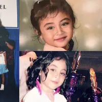 Margin Wieheerm pamer foto-foto semasa kecil yang menggemaskan. Mirip bangat dengan Guzel.