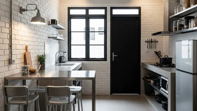 Dapur Industrial Minimalis: Simpel tapi Berkelas