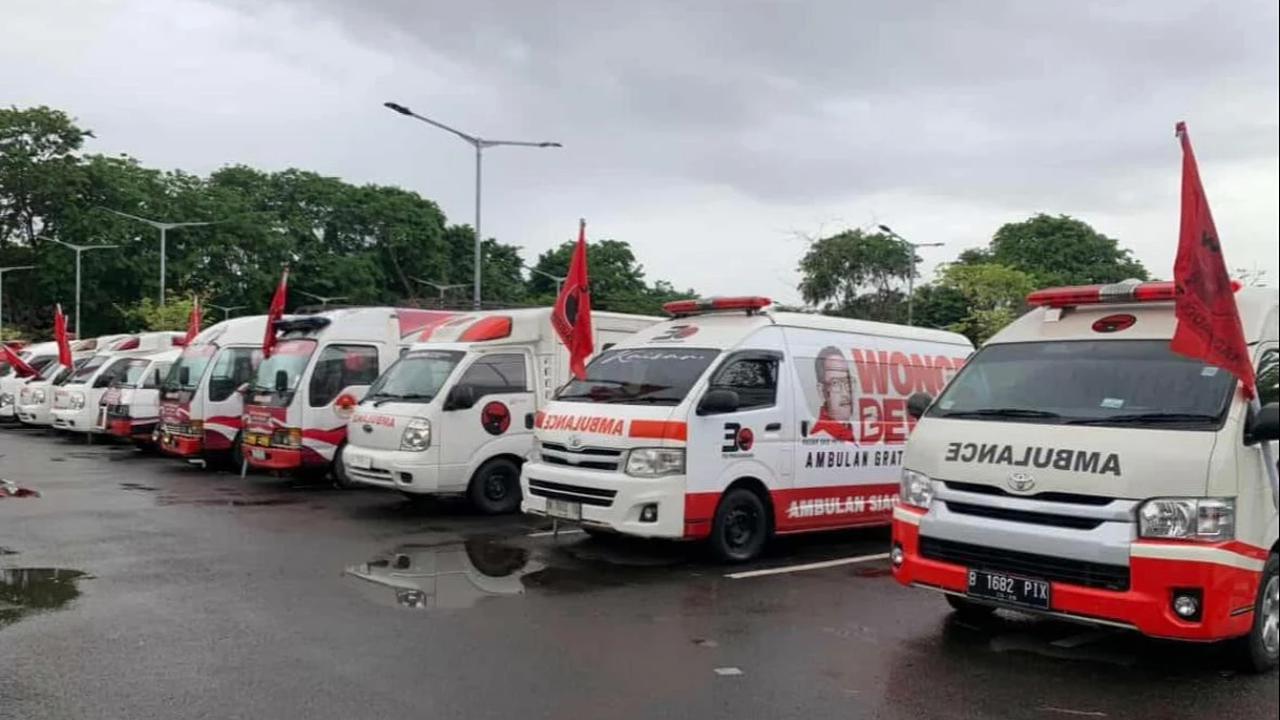 Kaisar Kiasa Kasih Said Putra Turunkan Ambulans SobatKaisar di Seminar Mitigasi Bencana DPP PDI Perjuangan