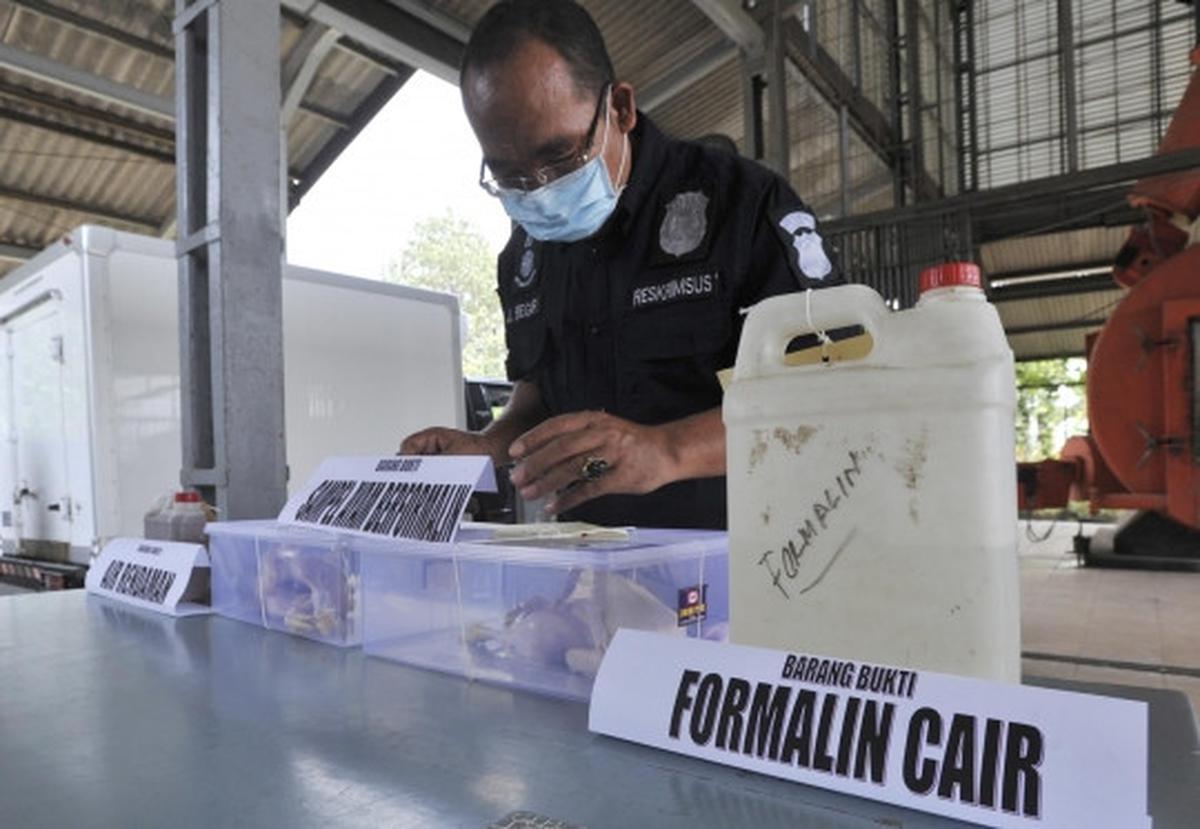 Puspitek musnahkan 1,5 ton ayam berformalin