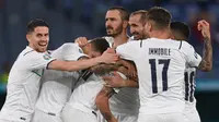 Timnas Italia menang 2-0 atas Turki pada laga pertama grup A di Euro 2020 / 2021 (AFP)