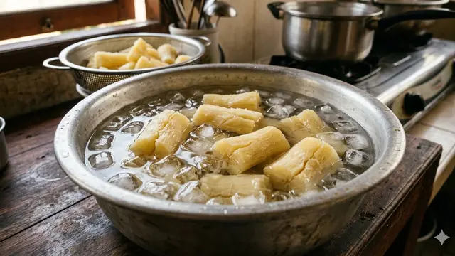 Cara Membuat Singkong Goreng Mekar Gurih (Foto: Gemini AI)